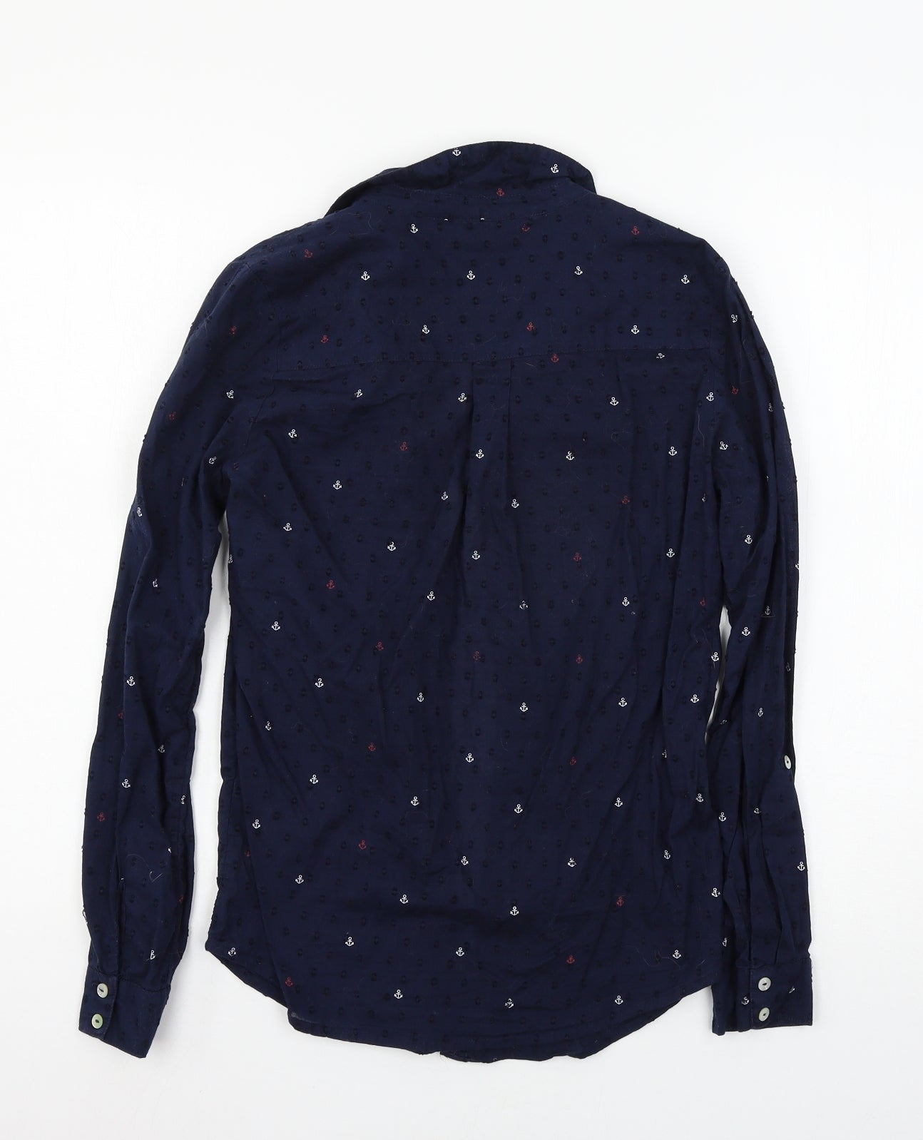 Heyton Womens Blue   Basic Button-Up Size 8