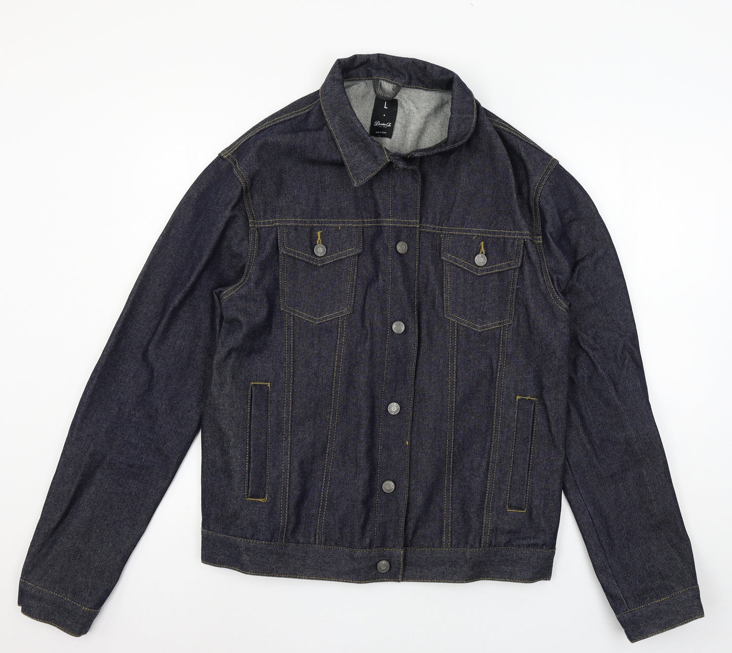 Denim & Co. Mens Blue  Denim Jacket  Size L