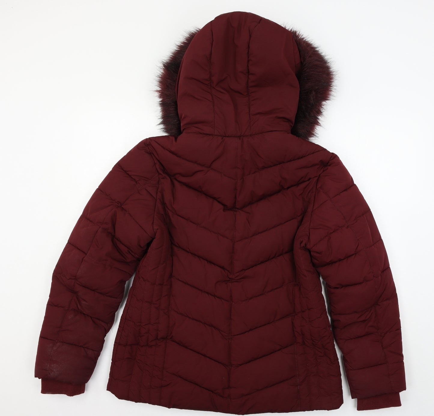 Miss Selfridge Womens Red   Puffer Jacket Jacket Size 14