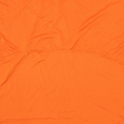 Workout Womens Orange  Jersey Basic T-Shirt Size 18