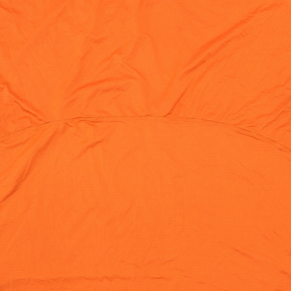 Workout Womens Orange  Jersey Basic T-Shirt Size 18