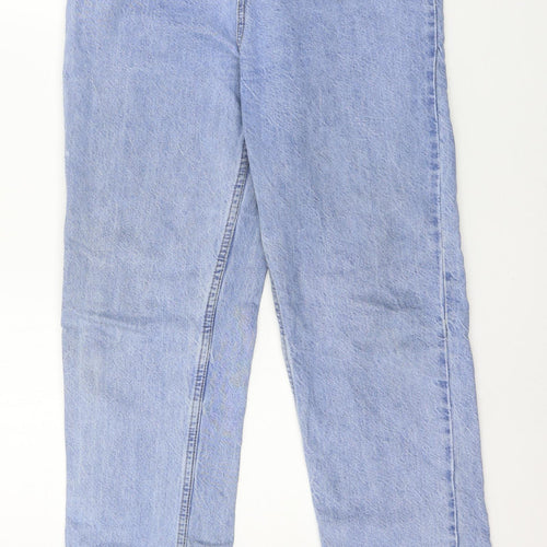 Denim & Co. Womens Blue  Denim Straight Jeans Size 10 L31 in