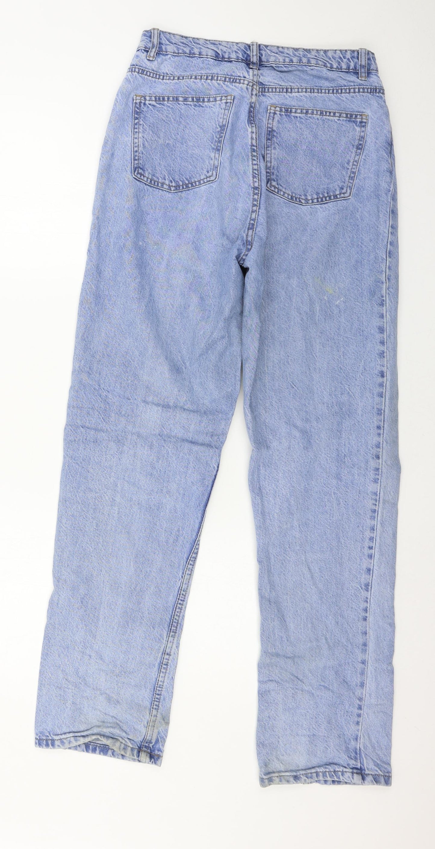 Denim & Co. Womens Blue  Denim Straight Jeans Size 10 L31 in