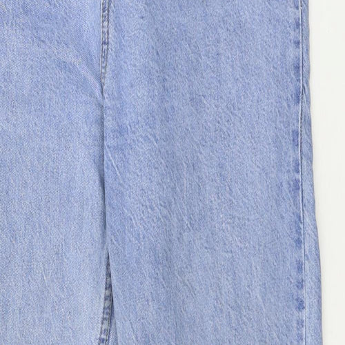 Denim & Co. Womens Blue  Denim Straight Jeans Size 10 L31 in