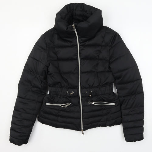 GUESS Womens Black   Puffer Jacket Jacket Size S