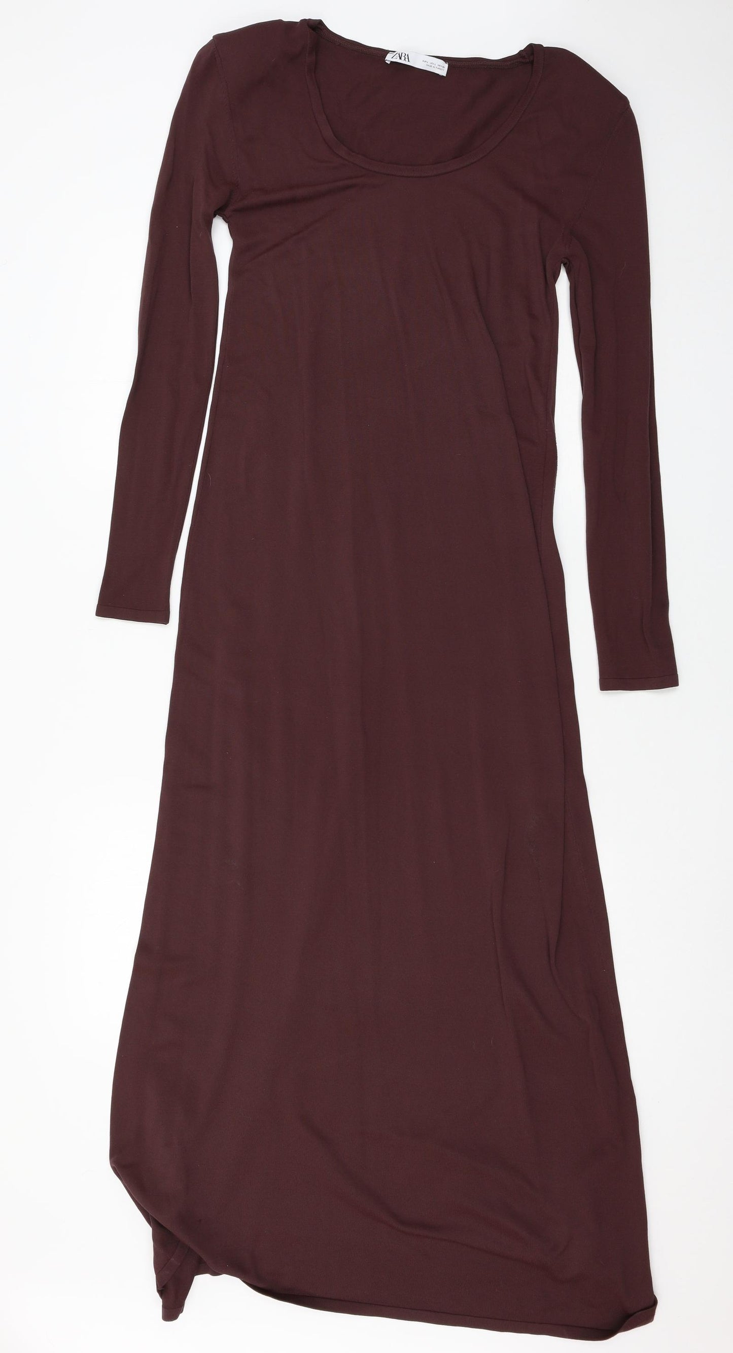 Zara Womens Brown  Jersey Maxi  Size L