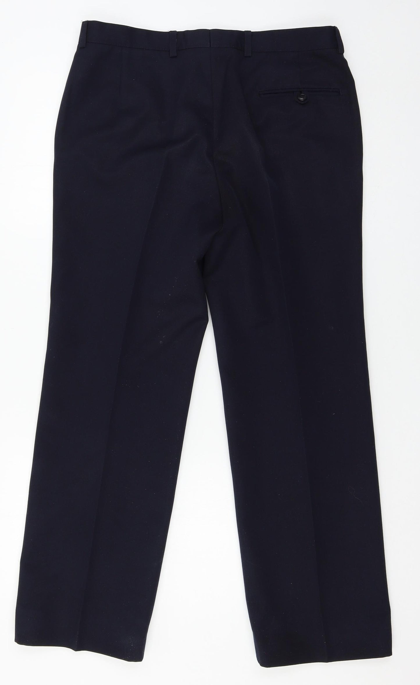 St Michael Mens Blue   Trousers  Size 34 in L28 in