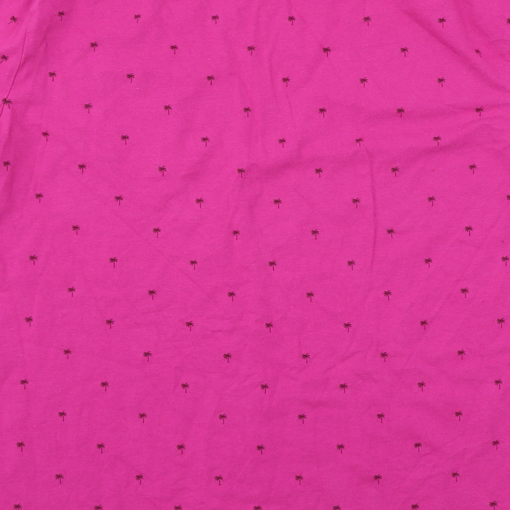 George Mens Pink  Jersey  T-Shirt Size M