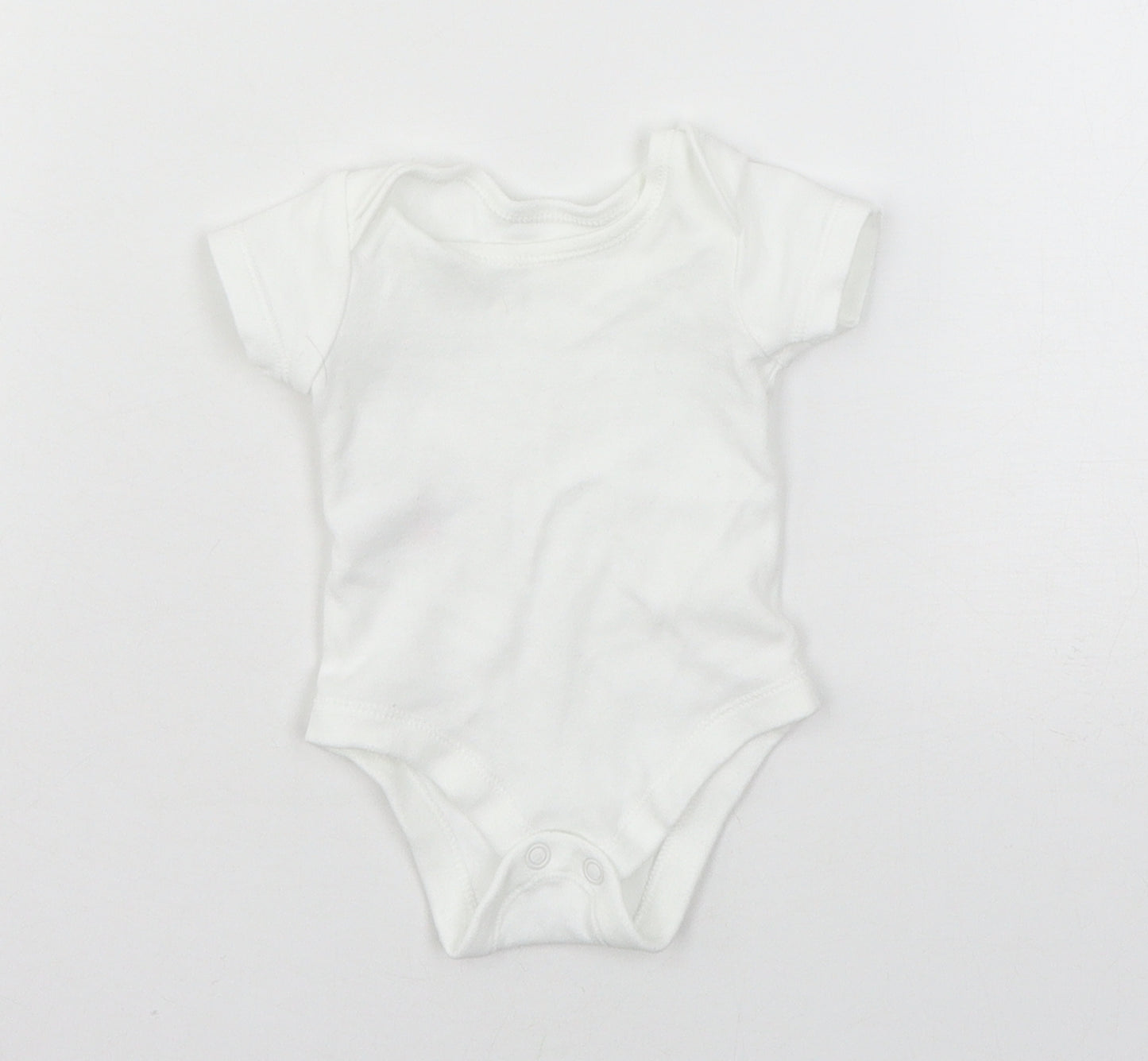 TU Baby White  Jersey Babygrow One-Piece Size Newborn