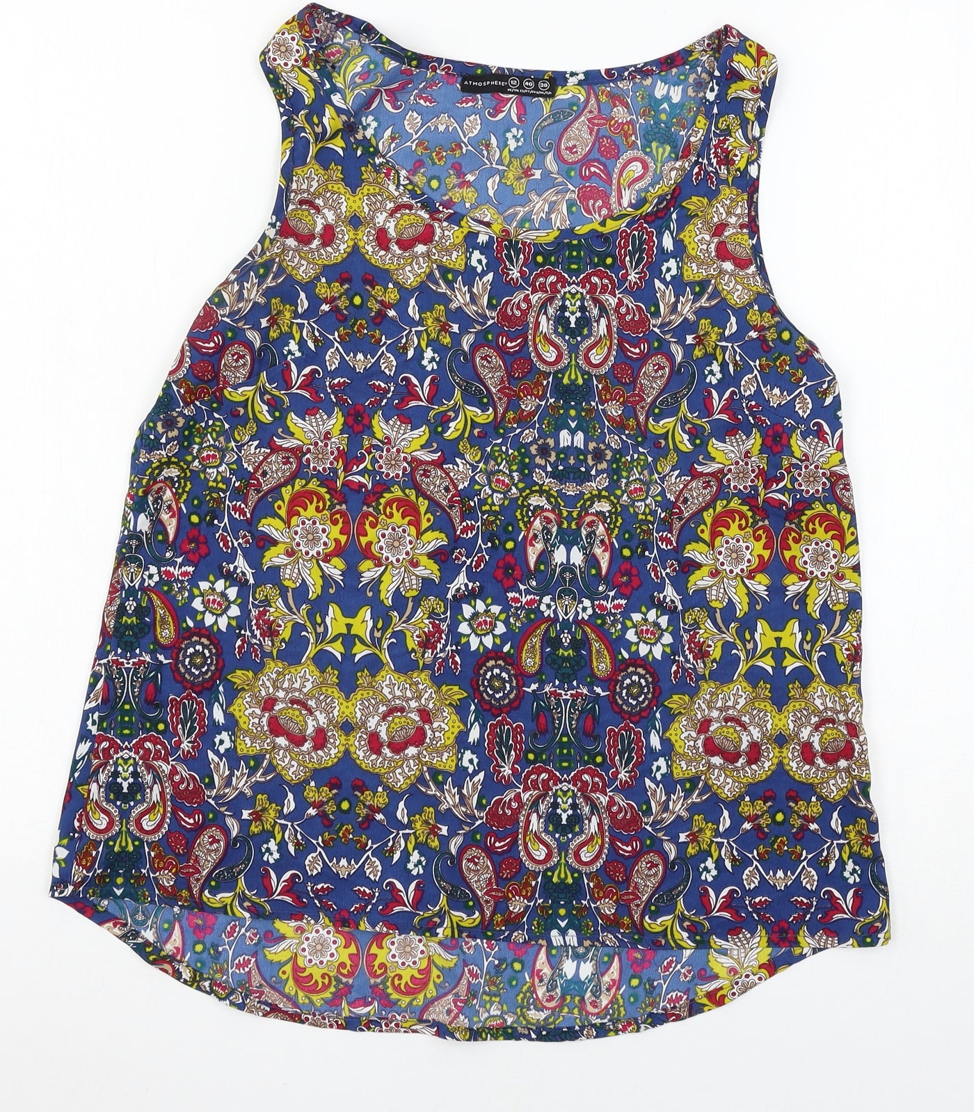 Atmosphere Womens Black Floral  Basic Blouse Size 12