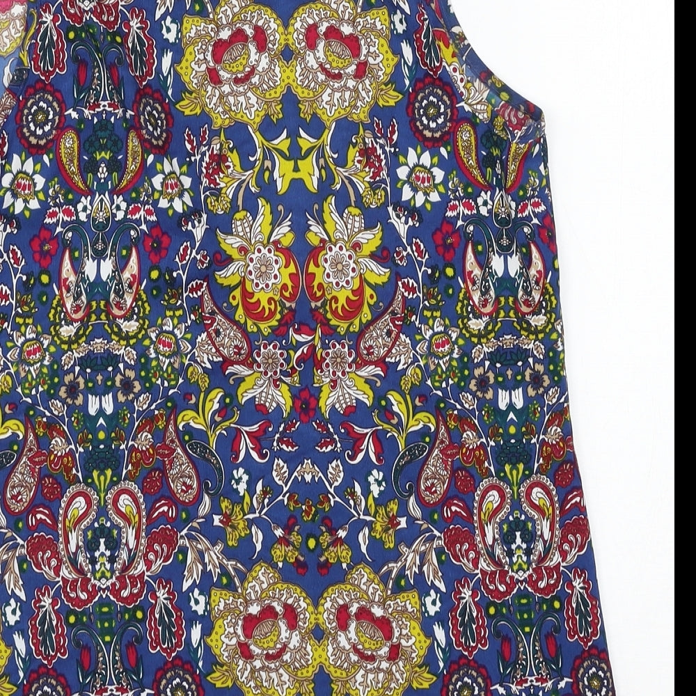 Atmosphere Womens Black Floral  Basic Blouse Size 12