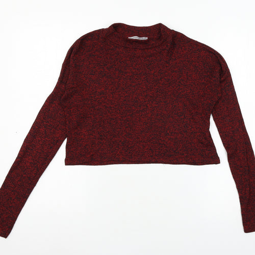 Atmosphere Womens Red  Knit Basic T-Shirt Size 10