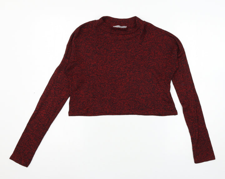 Atmosphere Womens Red Knit Basic T-Shirt Size 10