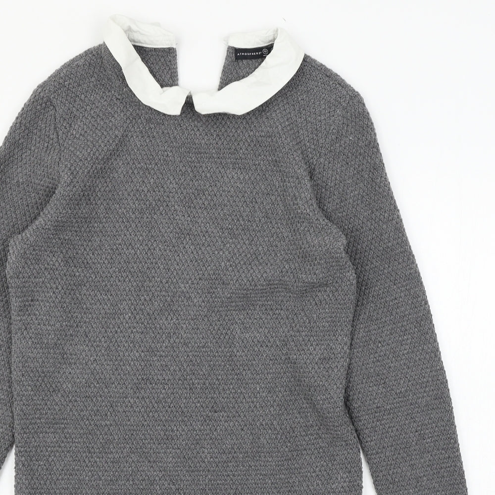 Atmosphere Womens Grey  Knit Jumper Dress  Size 12
