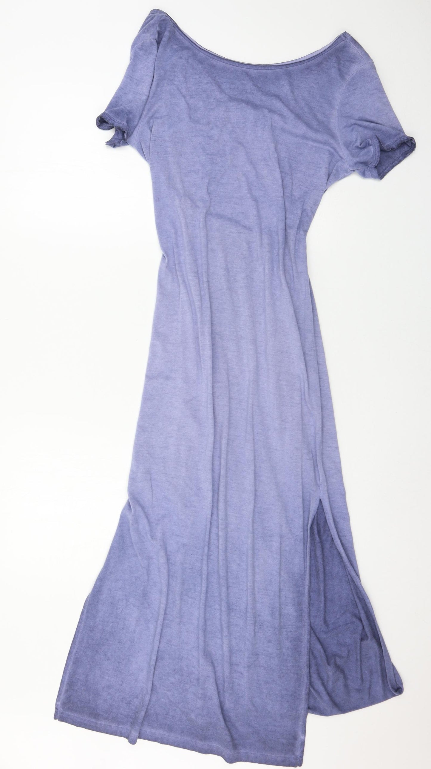 Topshop Womens Blue  Jersey Maxi  Size 14  - open Back