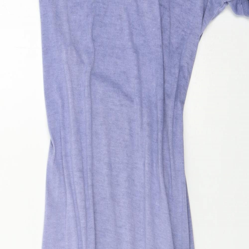 Topshop Womens Blue  Jersey Maxi  Size 14  - open Back