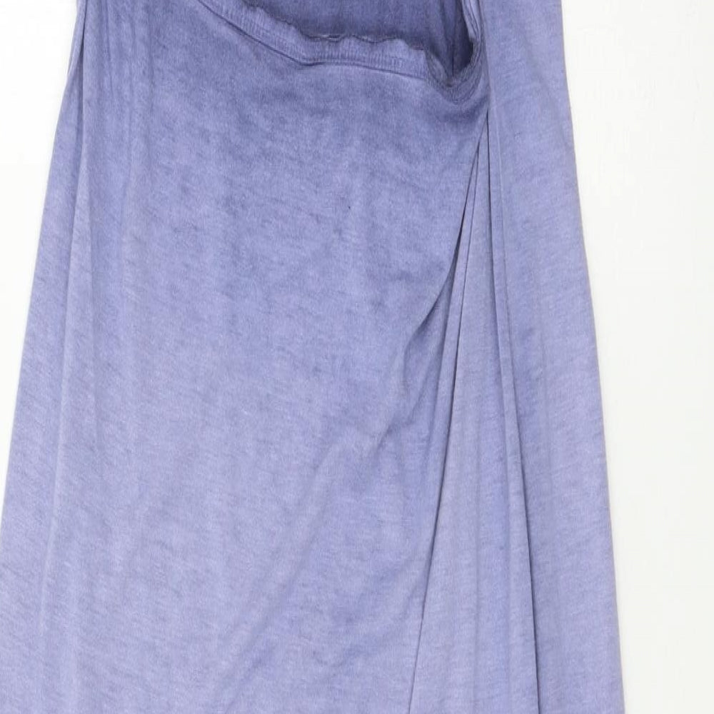 Topshop Womens Blue  Jersey Maxi  Size 14  - open Back