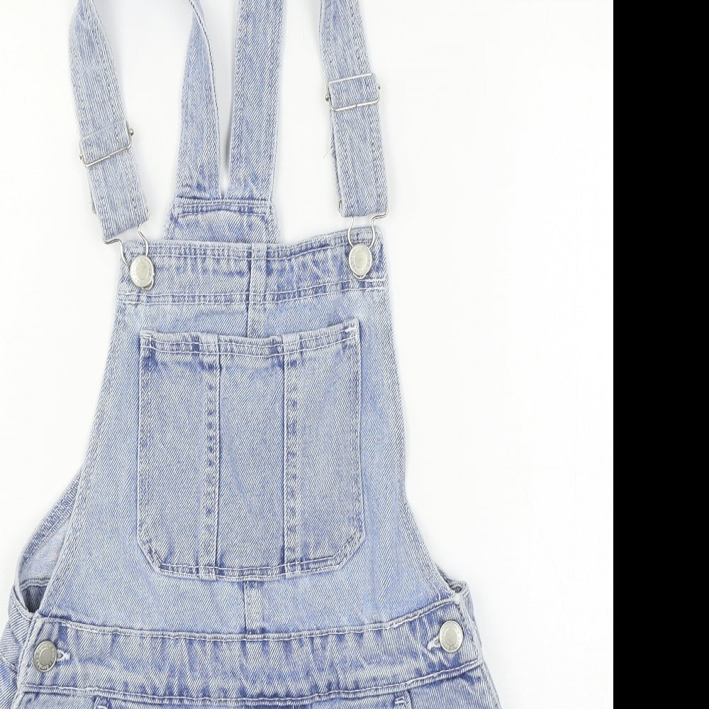 Bershka Womens Blue  Denim Dungaree One-Piece Size XS L3 in