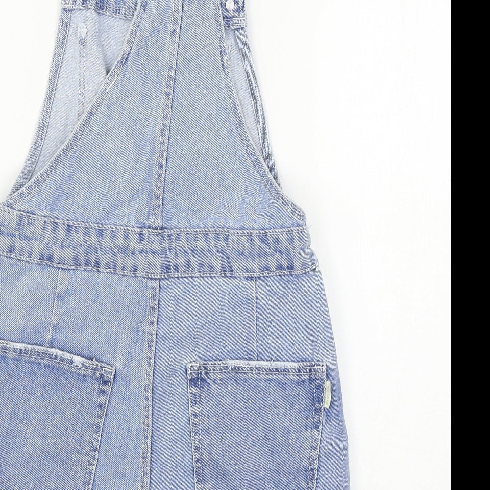 Bershka Womens Blue  Denim Dungaree One-Piece Size XS L3 in