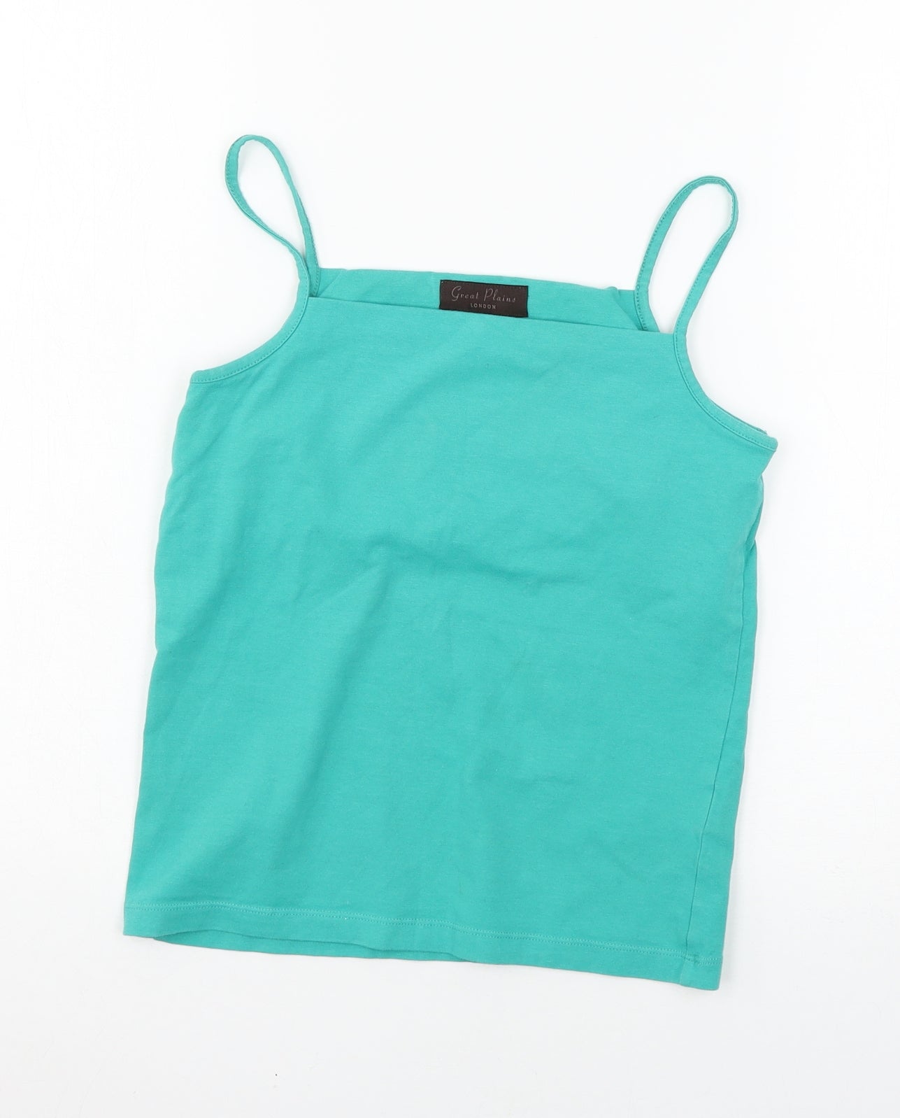 Great Plains Womens Blue  Jersey Basic Tank Size S