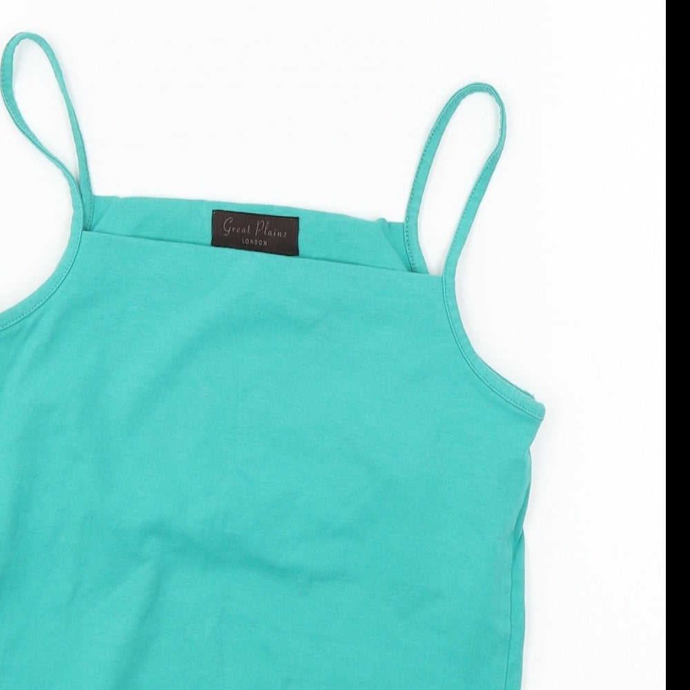 Great Plains Womens Blue  Jersey Basic Tank Size S