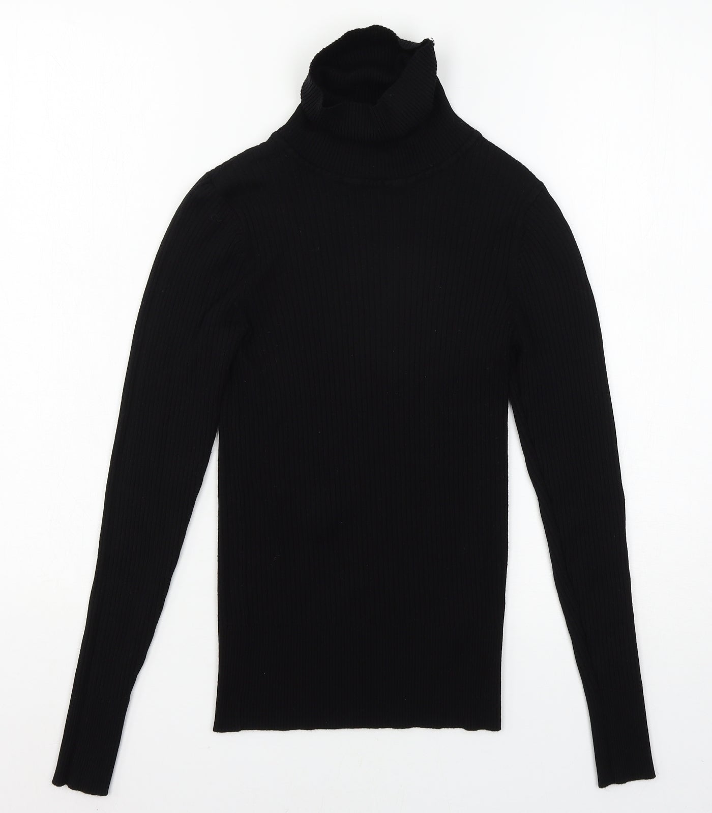 F&F Womens Black  Knit Basic T-Shirt Size 6