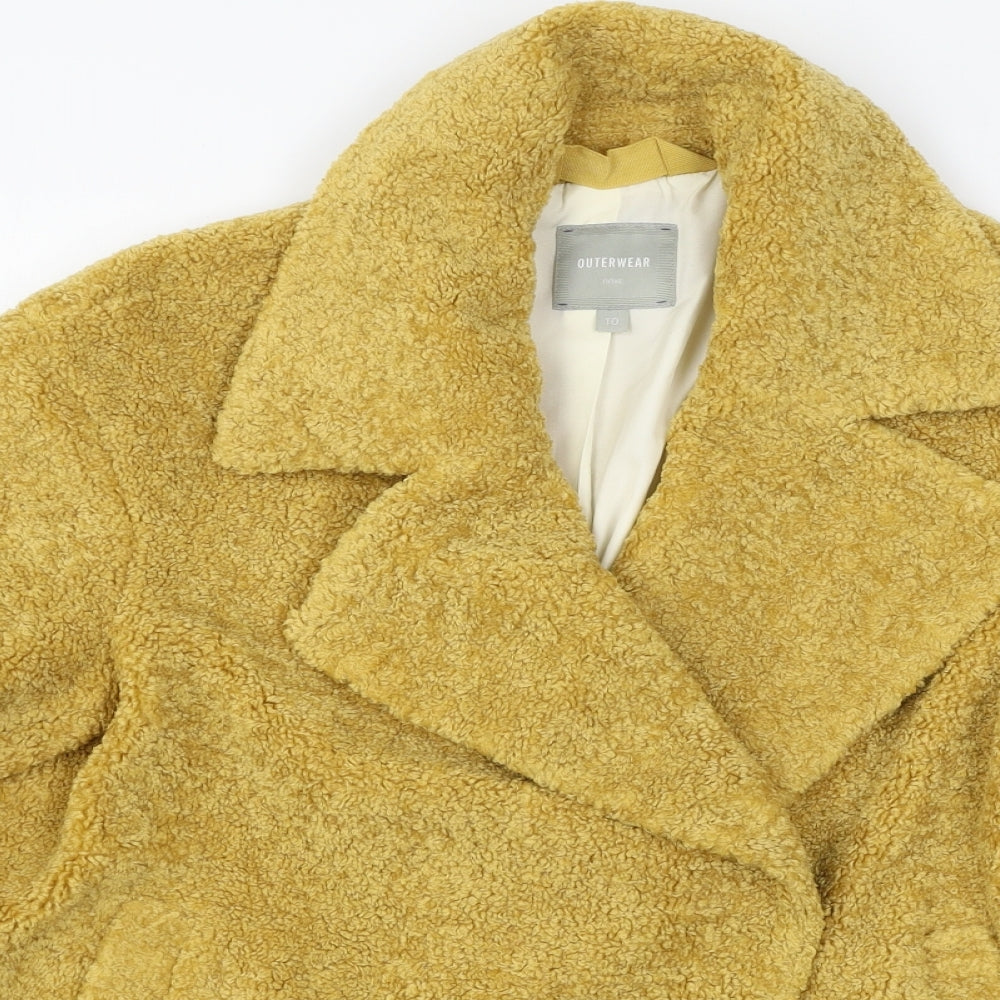 NEXT Womens Brown   Pea Coat Coat Size 10