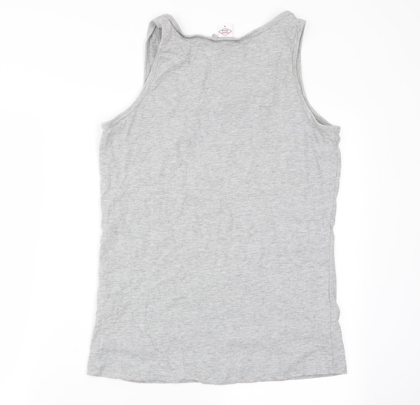 Lee Cooper Womens Grey   Basic Tank Size 16