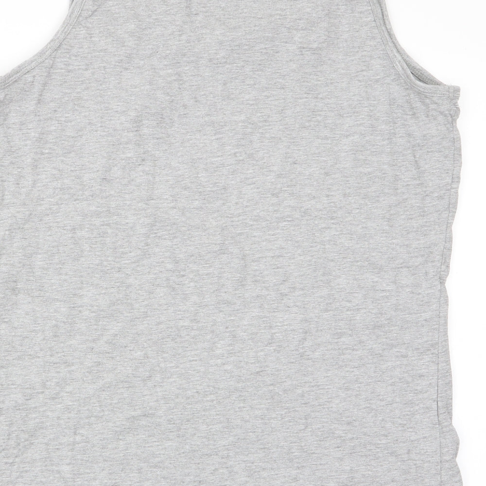 Lee Cooper Womens Grey   Basic Tank Size 16