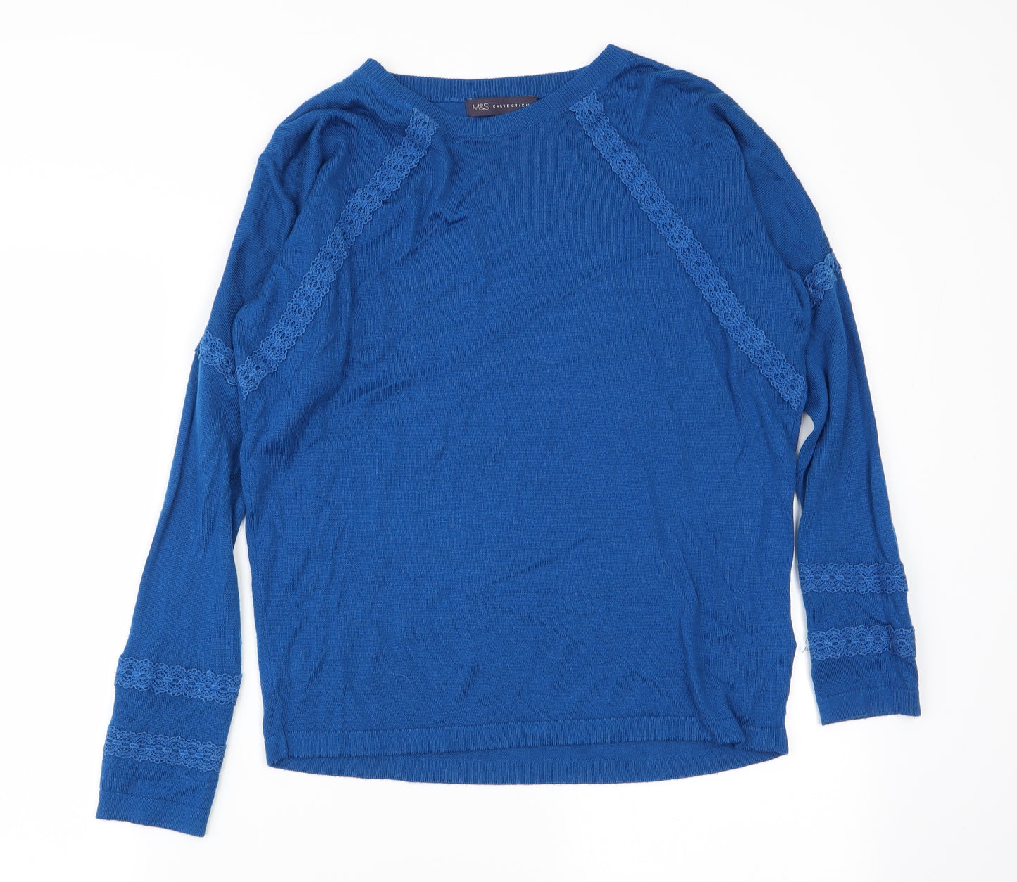 M&S Womens Blue   Pullover Jumper Size S