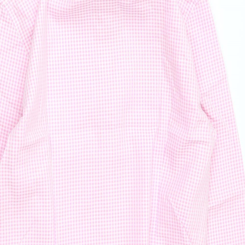 M&S Mens Multicoloured Check   Dress Shirt Size 15