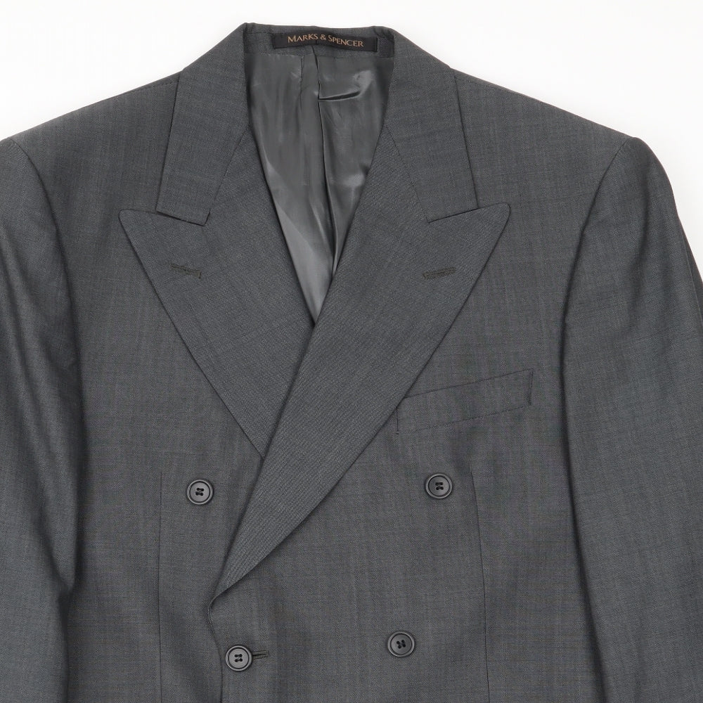 M&S Mens Grey   Jacket Blazer Size 38