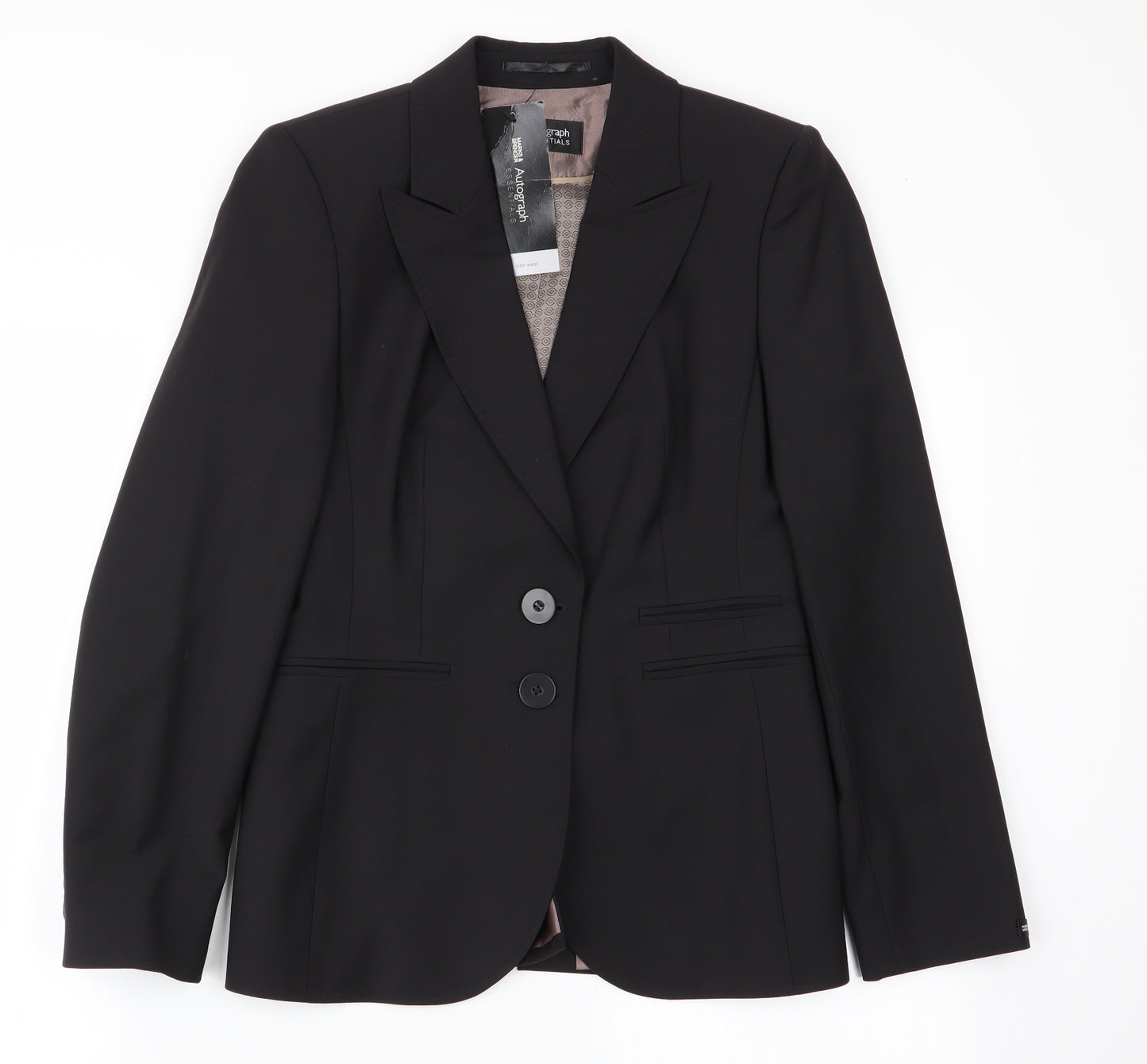 Autograph Womens Black   Jacket Blazer Size 10