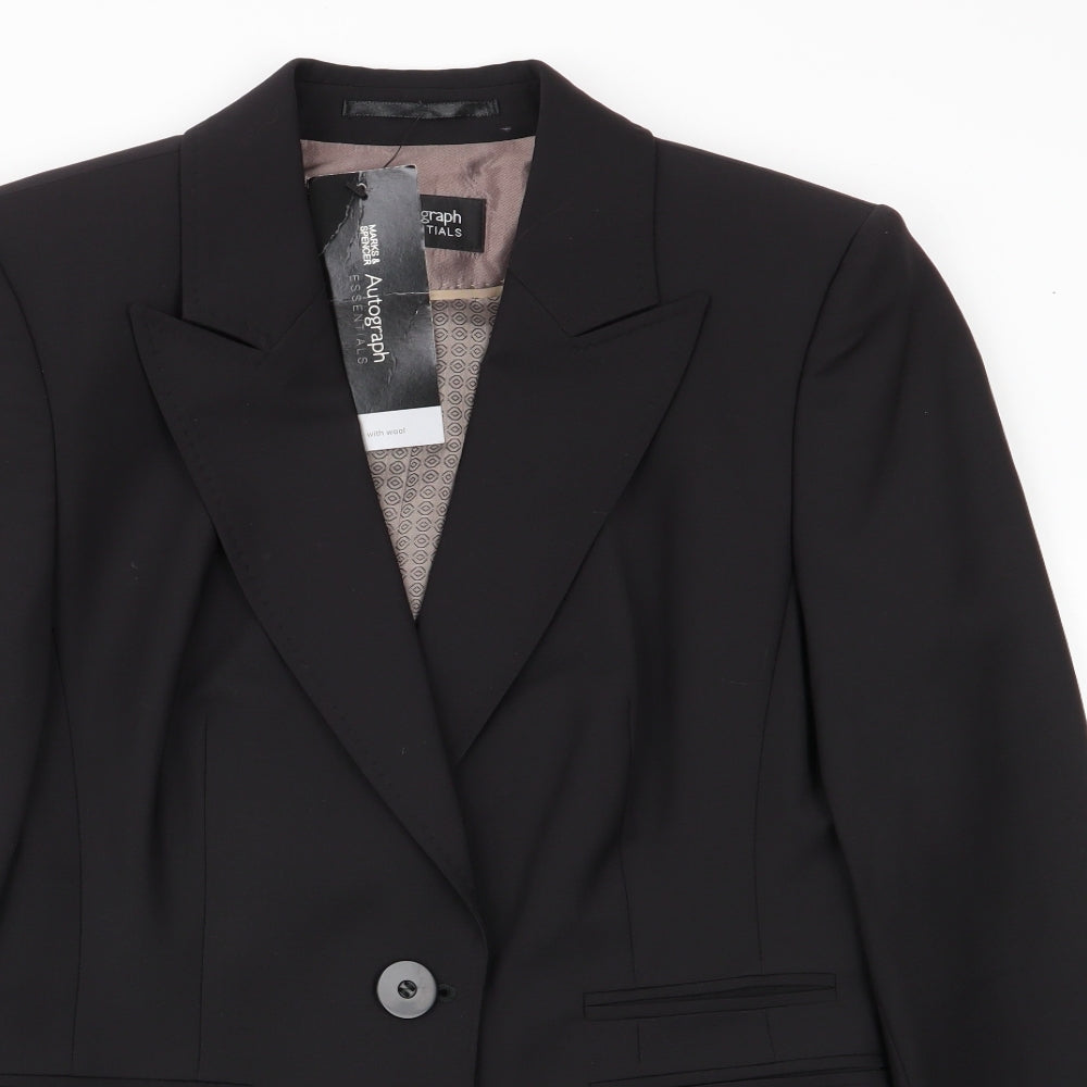 Autograph Womens Black   Jacket Blazer Size 10