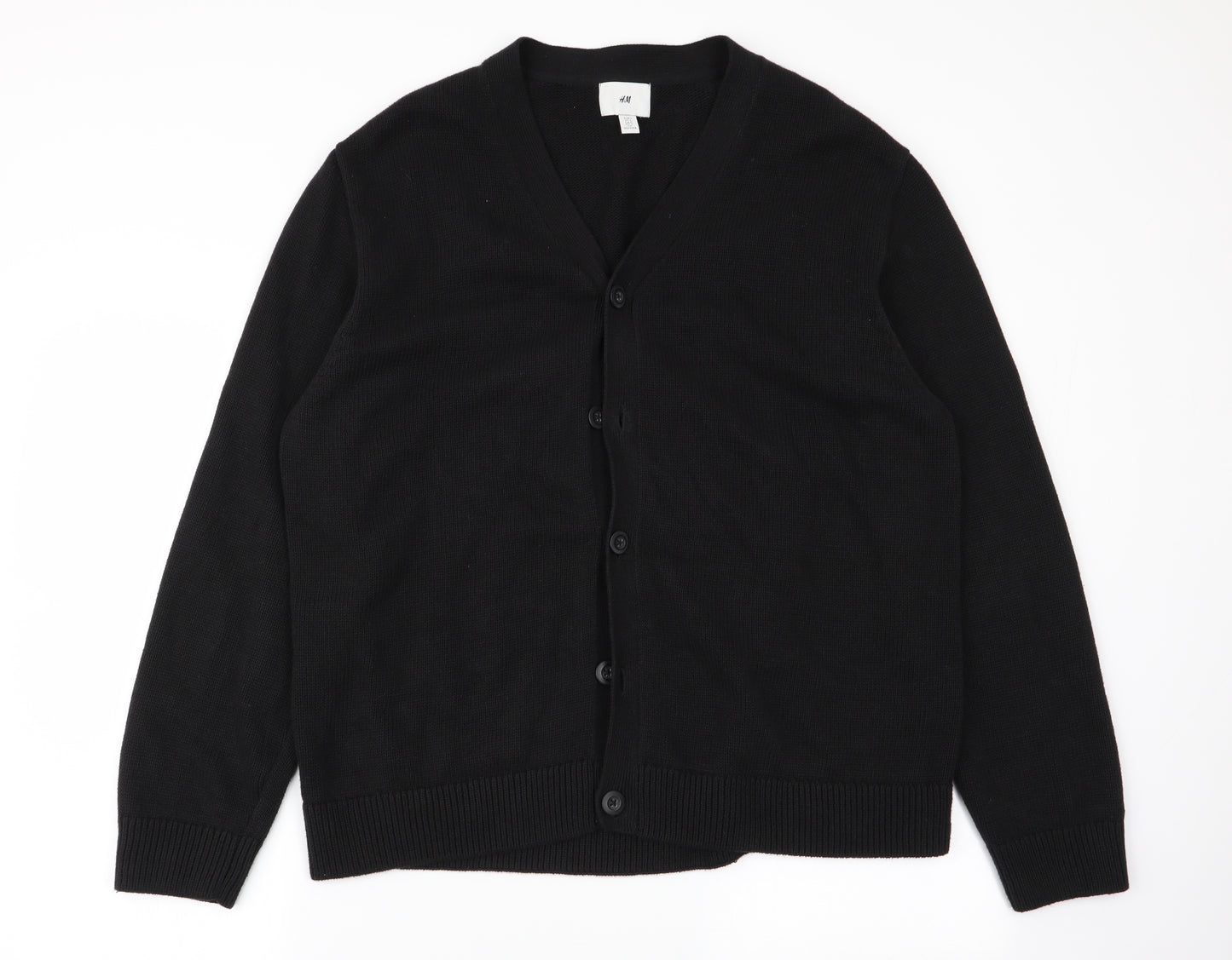 H&M Womens Black   Cardigan Jumper Size 16