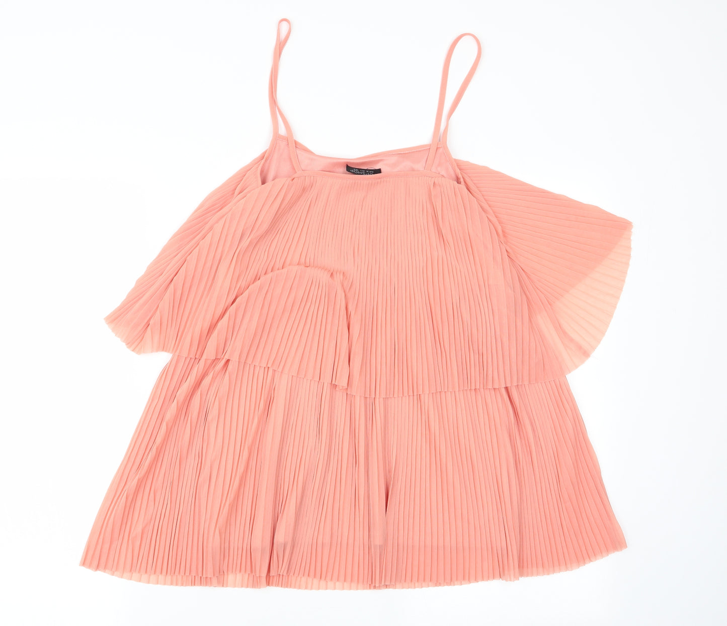 Topshop Womens Orange   Basic Blouse Size 8