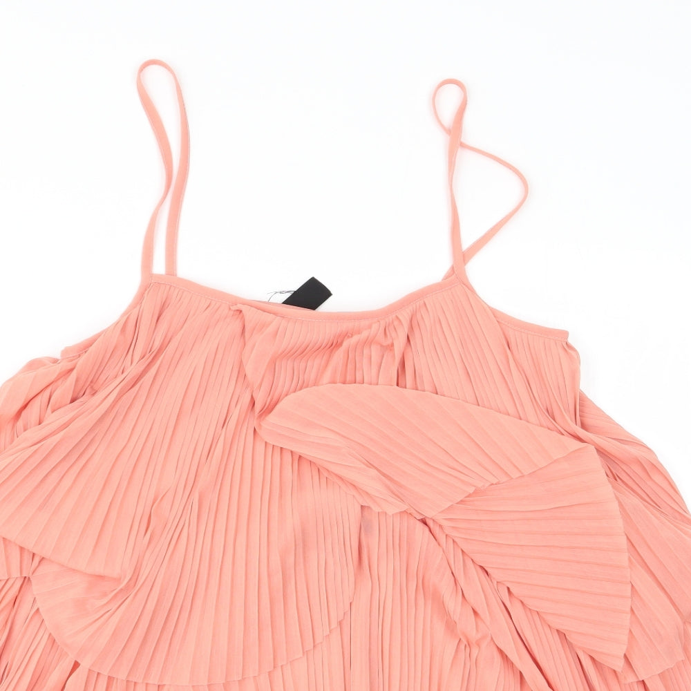 Topshop Womens Orange   Basic Blouse Size 8