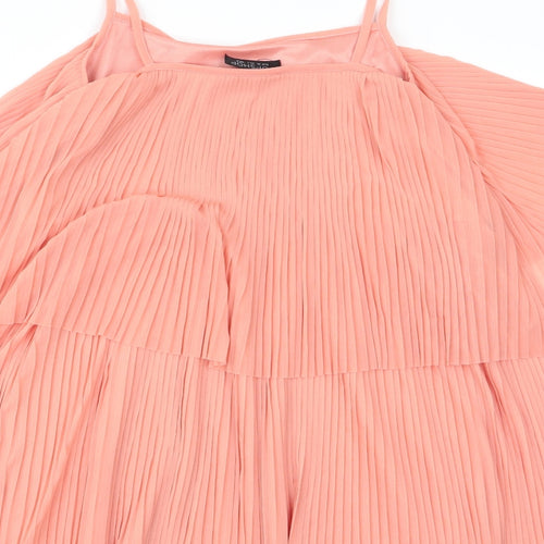 Topshop Womens Orange   Basic Blouse Size 8