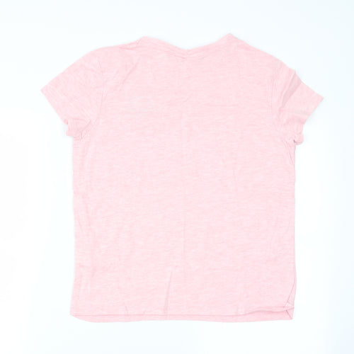 Disney Womens Pink Solid  Top Pyjama Top Size 12
