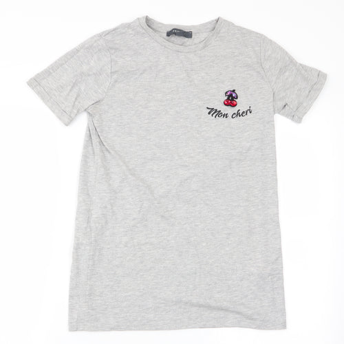 Primark Womens Grey   Basic T-Shirt Size 8