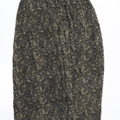 Preworn Womens Multicoloured Geometric  Flare Skirt Size S  - Stretch waistband