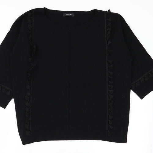 M&S Womens Black   Pullover Jumper Size 12