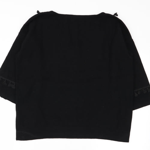 M&S Womens Black   Pullover Jumper Size 12