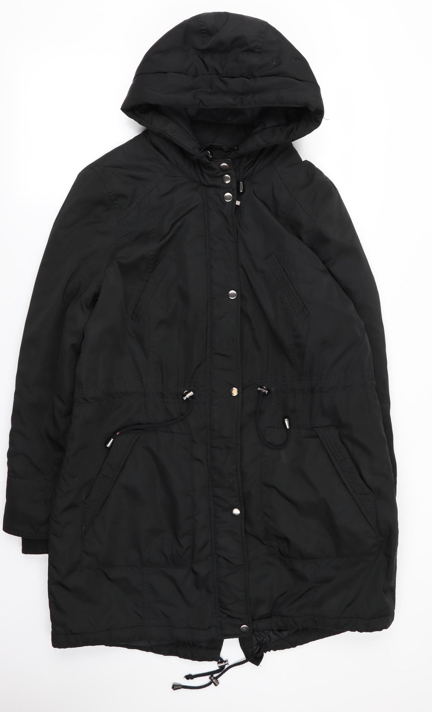 BHS Womens Black   Parka Coat Size 16
