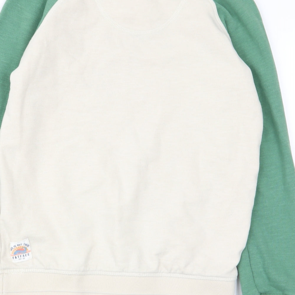 Fat Face Boys Multicoloured   Pullover Jumper Size 9-10 Years