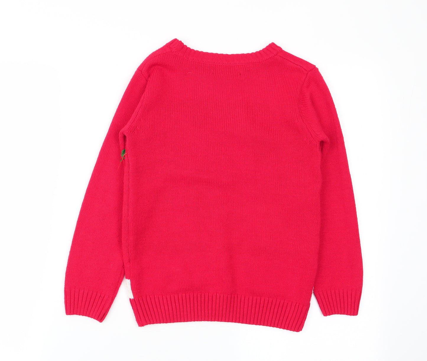 Matalan Boys Red   Pullover Jumper Size 9 Years  - christmas