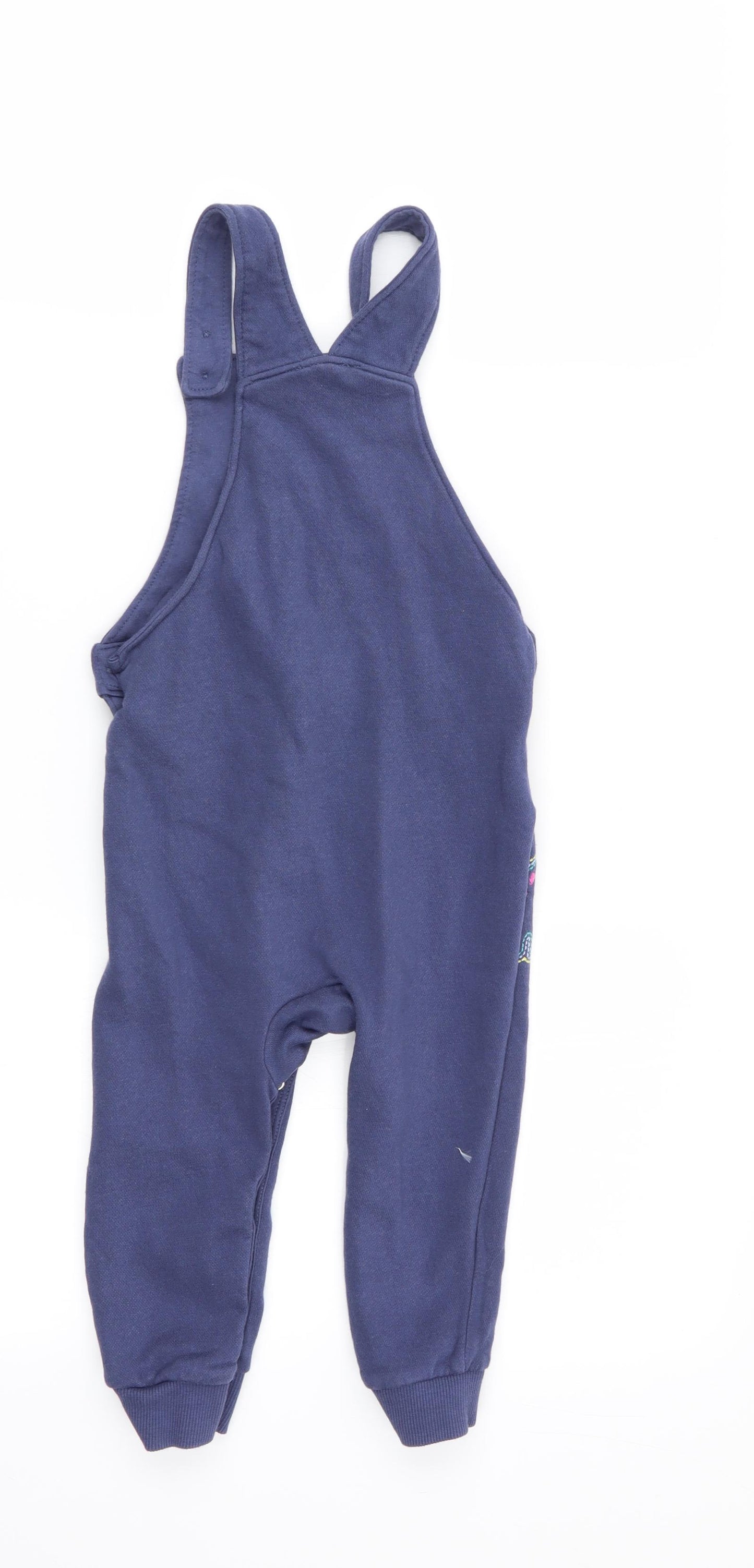 fred and flo Boys Blue   Dungaree One-Piece Size 18-24 Months