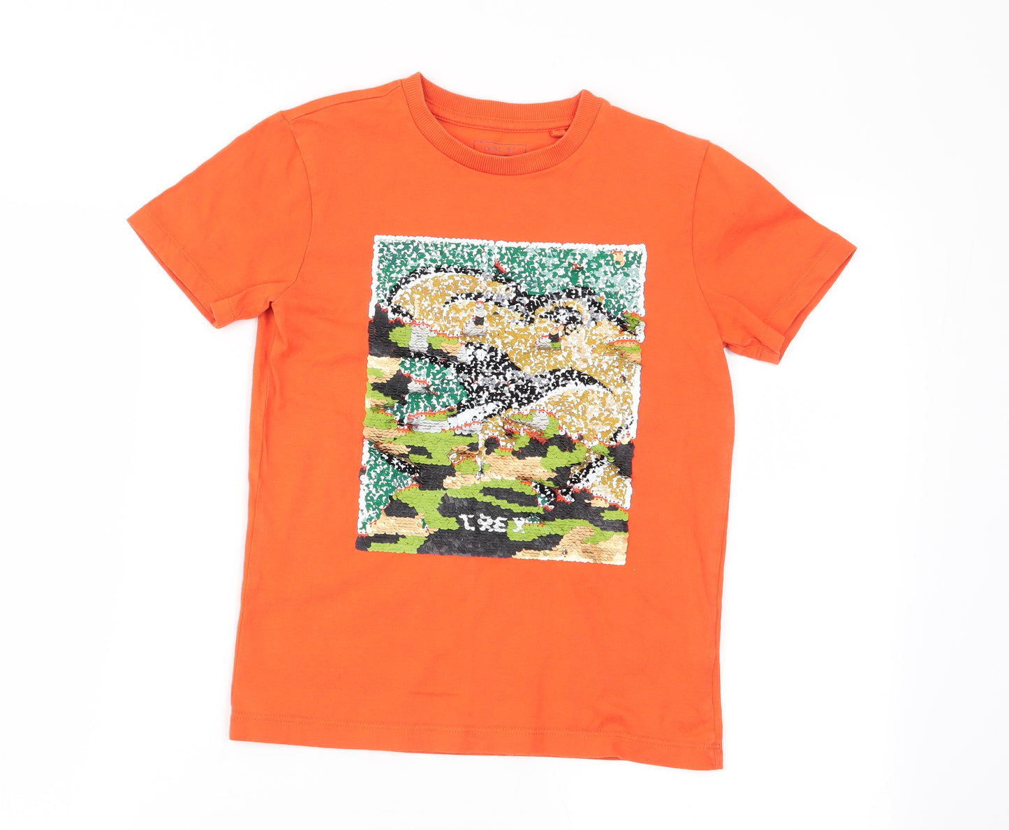 NEXT Girls Orange   Basic T-Shirt Size 8 Years