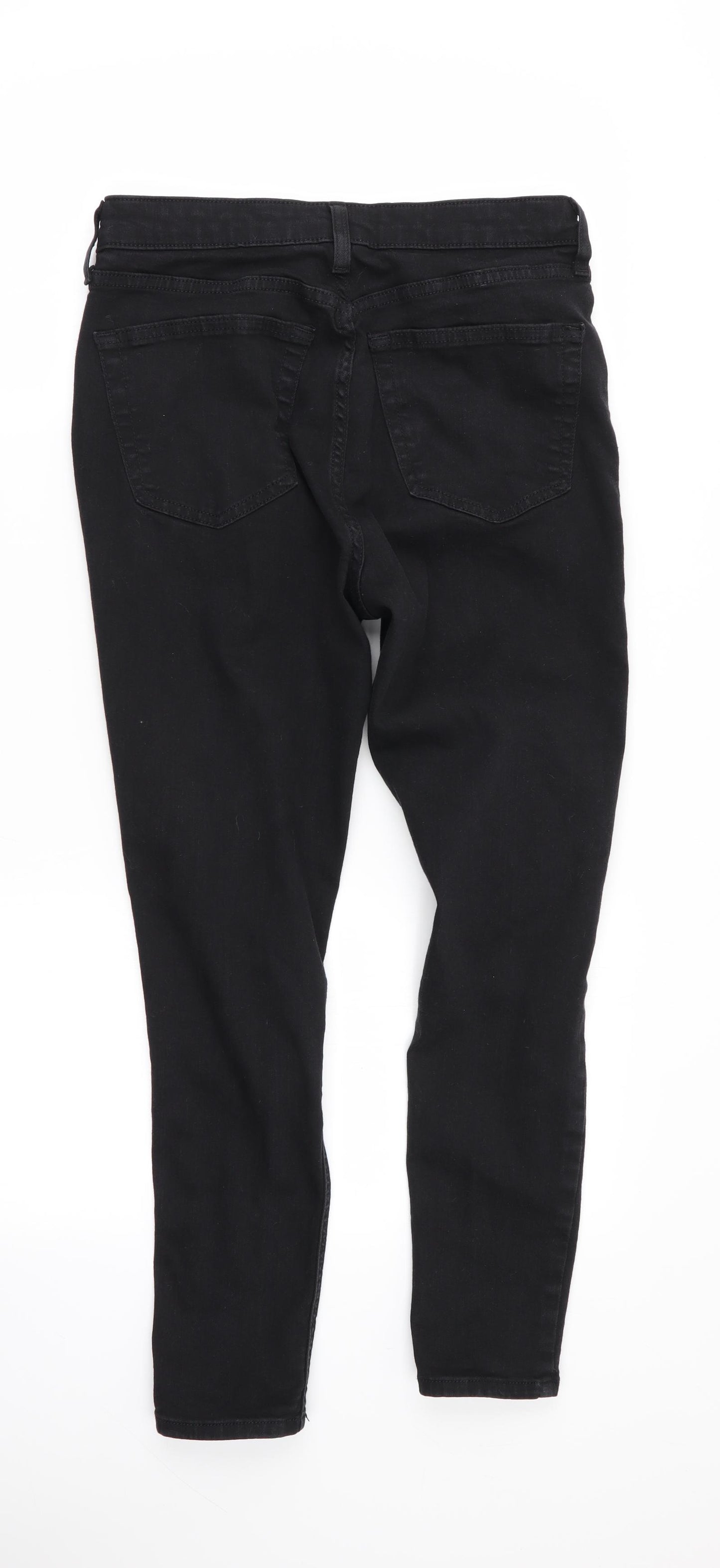 Topshop Womens Black   Skinny Jeans Size 30 in L30 in - RIPPED JEANS