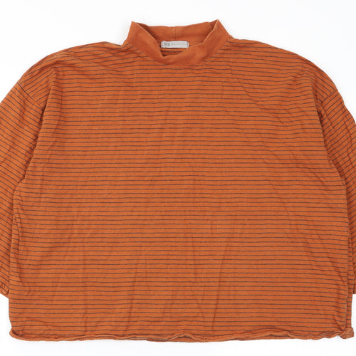 STR Womens Multicoloured Striped  Basic T-Shirt Size 10